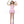 Women's 3 Pc Pink Doll Halter Neck Dress Halloween Cosplay Costume Set Size S/M