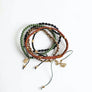 Stackable Bead And Woven Cord Bracelet Set