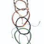 Stackable Bead And Woven Cord Bracelet Set
