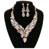 Vine Theme Casting Rhinestone Necklace Set