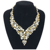 Vine Theme Casting Rhinestone Necklace Set