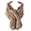 Over Size Faux Felt Fur Insert Shawl Wrap