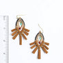 Suede Fringe & Multi-bead Statement Earrings