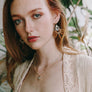 Suede Fringe Multi-bead Dangle Earrings