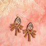 Suede Fringe & Multi-bead Statement Earrings