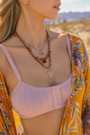 Carnelian & Crystal Multi-layer Tassel Necklace