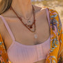 Carnelian Crystal Multi-layer Tassel Necklace