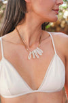 Crystal Statement Necklace With Suede Chain