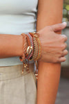 Adjustable Woven & Beaded Stackable Bracelets