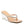 LITCHI CRYSTAL LINED THONG BLOCK HEELED SANDAL