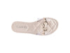 SCOTH Clear Buckled Quilted Slides