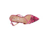 CHERRY TART Snake Print Spool Heel Sandals
