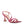 CHERRY TART Snake Print Spool Heel Sandals