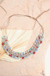 Elegant Bead And Crystal Bib Necklace Design