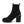 Medusa Knitted Block Heeled Ankle Boot In Black