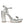 Merengue Metallic High Block Heel Sandal