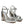 Merengue Metallic High Block Heel Sandal