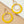 Hammered metal and acrylic hoop drop earrings