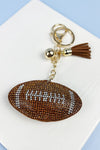 SPORTS BALLS RHINESTONE TASSEL KEYCHAIN