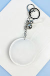 SPORTS BALLS RHINESTONE TASSEL KEYCHAIN