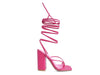 POLE DANCE LACE UP BLOCK HEELED SANDAL