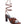 CHASM RUCHED SATIN TIE UP BLOCK HEELED SANDALS