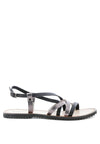 JUNE STRAPPY FLAT LEATHER SANDALS