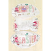 Happy Easter Bunny Ears Seed Beaded Embroidery Knotted Headband White