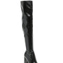 LONDON RAG KNEE HIGH PRINT BLOCK HEELED BOOT