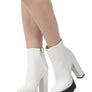 LONDON RAG SOLID TEXTURED BLOCK HEELED BOOT