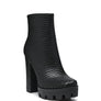 LONDON RAG SOLID TEXTURED BLOCK HEELED BOOT