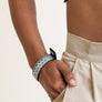 Woven Velvet Snap Bracelet - Trendy Wrist Cuff