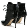 ESCALA CROC LACE-UP STILETTO BOOT
