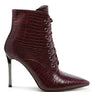 ESCALA CROC LACE-UP STILETTO BOOT
