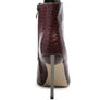 ESCALA CROC LACE-UP STILETTO BOOT