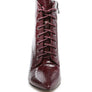 ESCALA CROC LACE-UP STILETTO BOOT