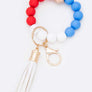 Large Beads Tassel Bracelet Key Chain