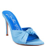 FIRST CRUSH SATIN KNOT HIGH HEELED SANDALS