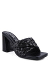 POUT PRO BRAIDED RAFFIA BLOCK SANDAL