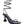 BITEN BERRY SPOOL HEELED LACE UP SANDAL