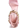 LAST SIP HEELED FAUX SUEDE CHAIN STRAP SANDAL