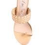 HIGH PERKS WOVEN STRAP TOE RING SANDALS