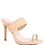 HIGH PERKS WOVEN STRAP TOE RING SANDALS