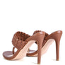 HIGH PERKS WOVEN STRAP TOE RING SANDALS