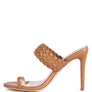 HIGH PERKS WOVEN STRAP TOE RING SANDALS