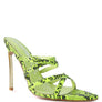 NIGHTCLUB HIGH HEELED NEON ANIMAL SANDALS