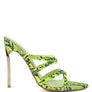 NIGHTCLUB HIGH HEELED NEON ANIMAL SANDALS
