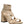 BENICIA ELASTIC STRAPPY BLOCK HEEL SANDALS