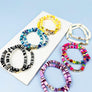 DOG MOM REUBBER BEADS BRACELET SET