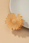 Frosty daisy flower hair claw clip